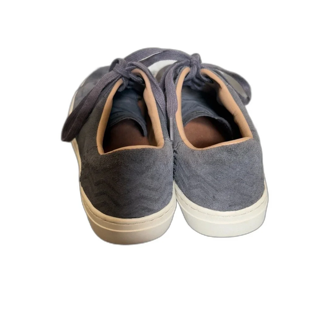 TOMS Lenox Suede Low Top Sneakers Charcoal‎ Grey Womens Size 7.5 Casual Shoes